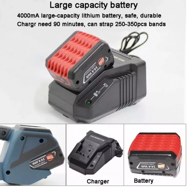 Batteristrammer batteri og lader