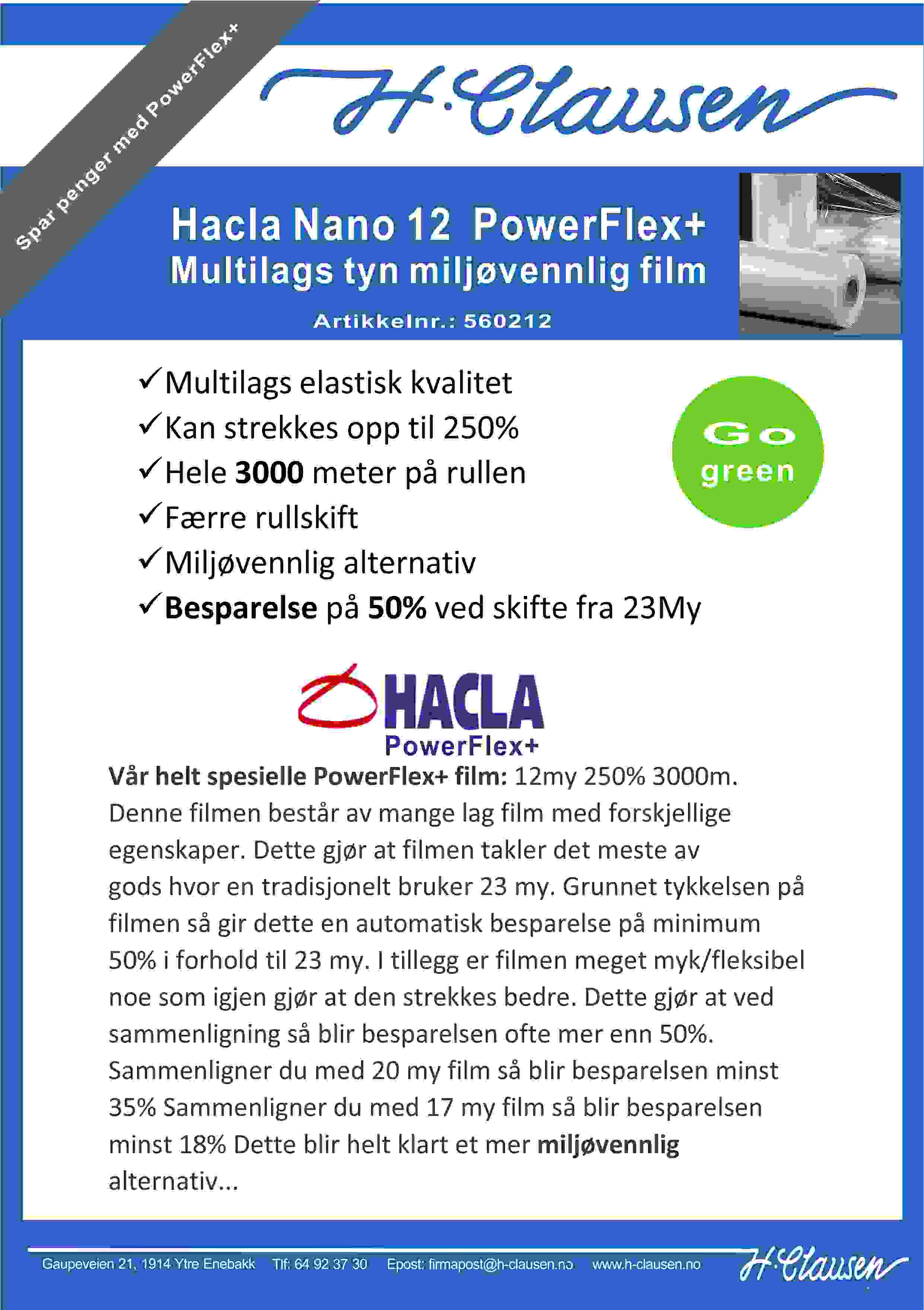 Hacla PoweFlex+ 12My Go green